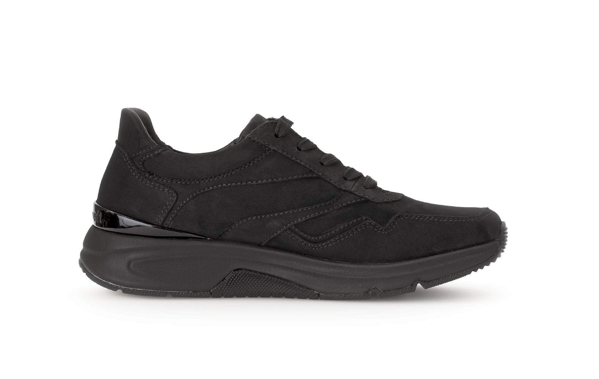 '06.896.47' lopende hardloopsneaker met veters voor dames - Zwart
