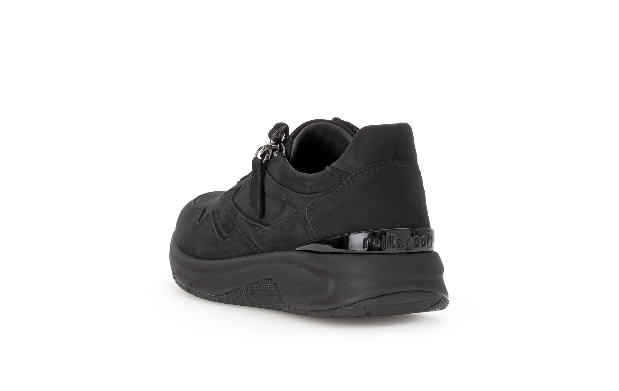 '06.896.47' lopende hardloopsneaker met veters voor dames - Zwart