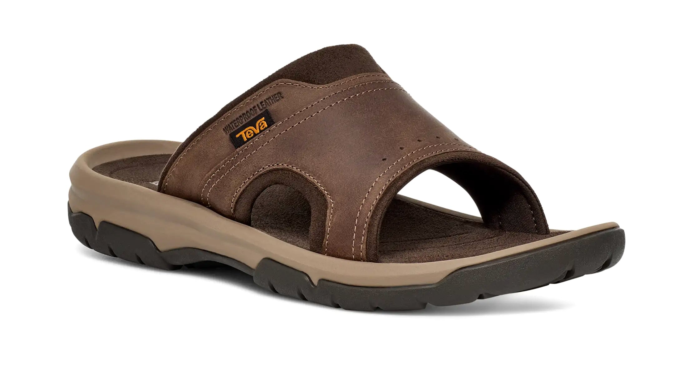'Langdon Slide' men's sandal - Brown