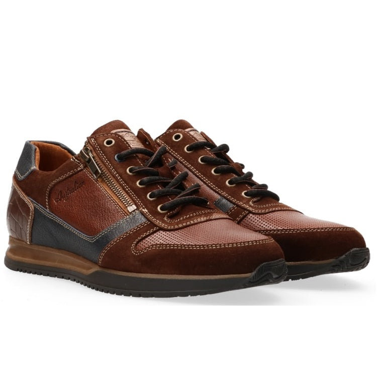 'Browning' men's walking wide fit (H) sneakers - brown