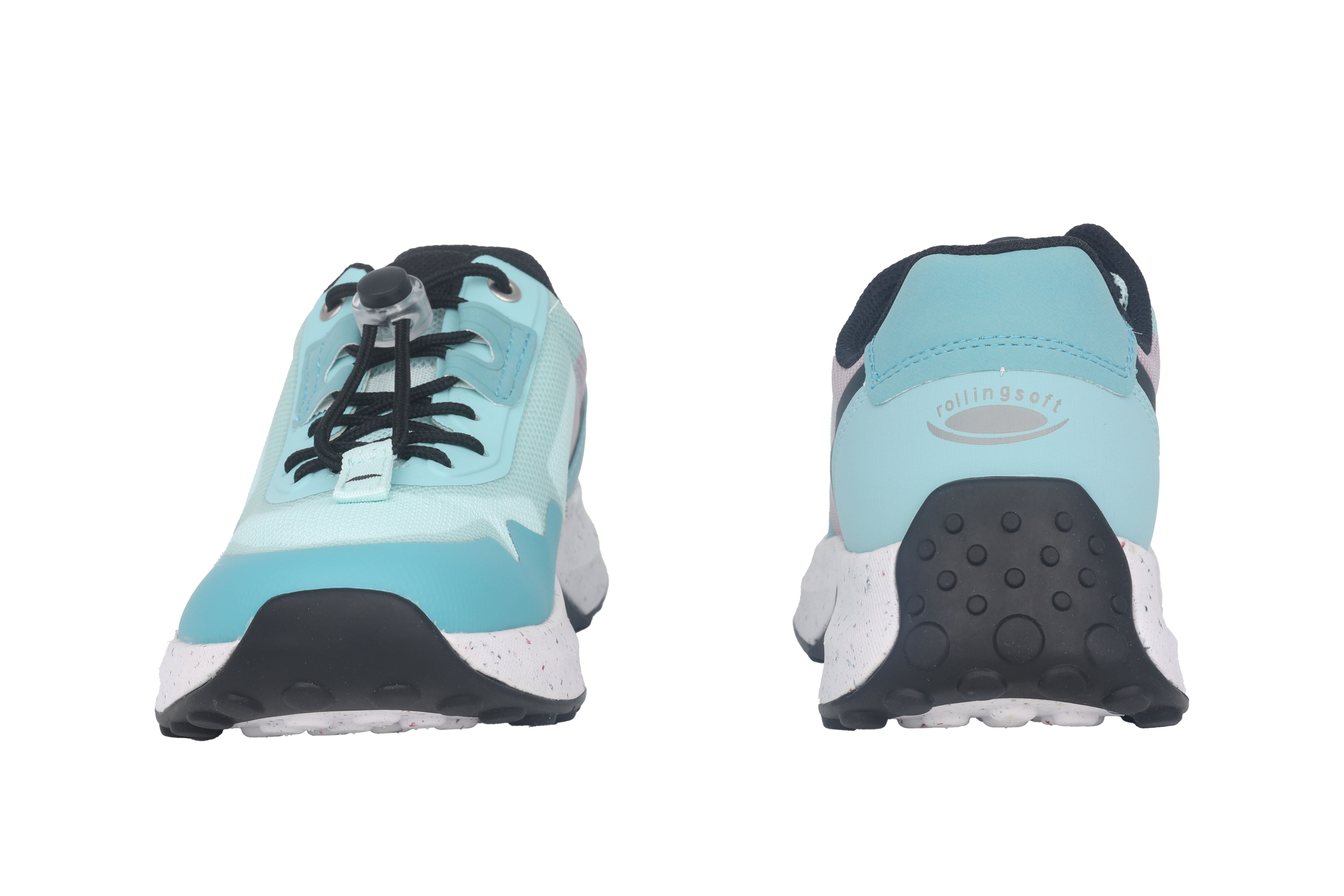 Sneaker da passeggio con lacci da donna '26.995.22' - verde combinato