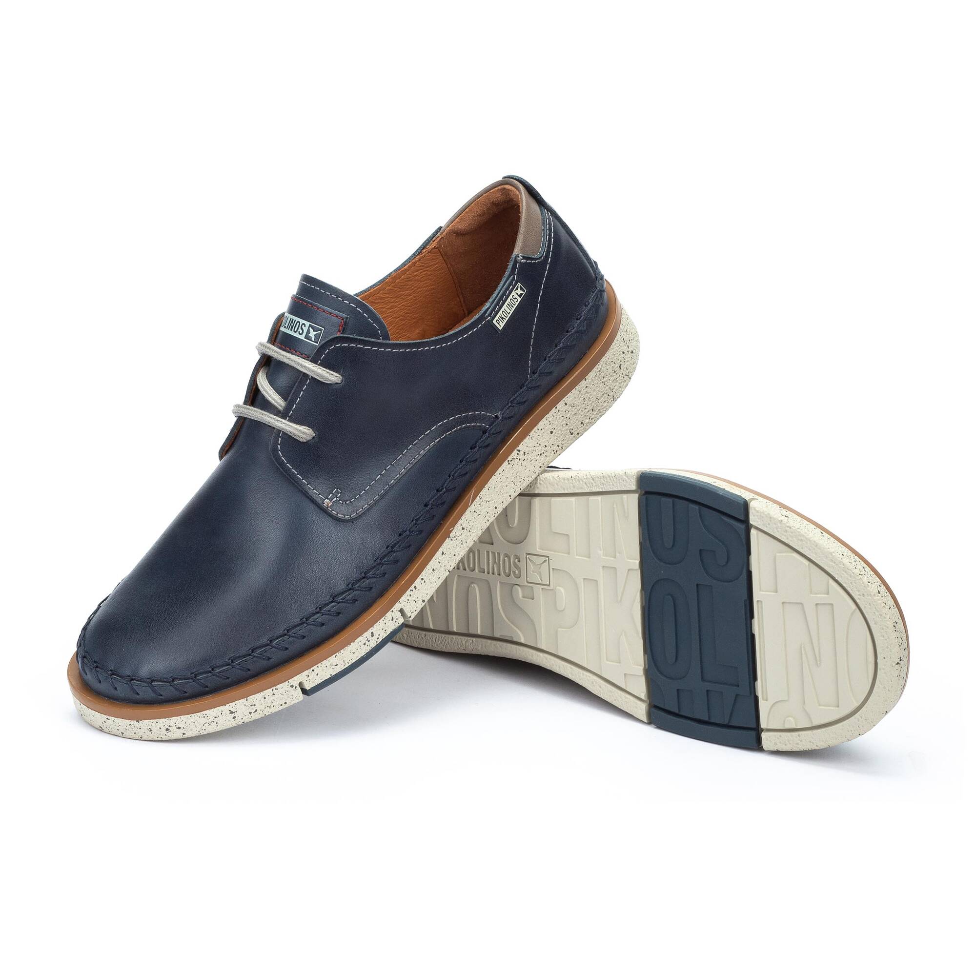 'San Juan' men's lace-up shoe - Blue