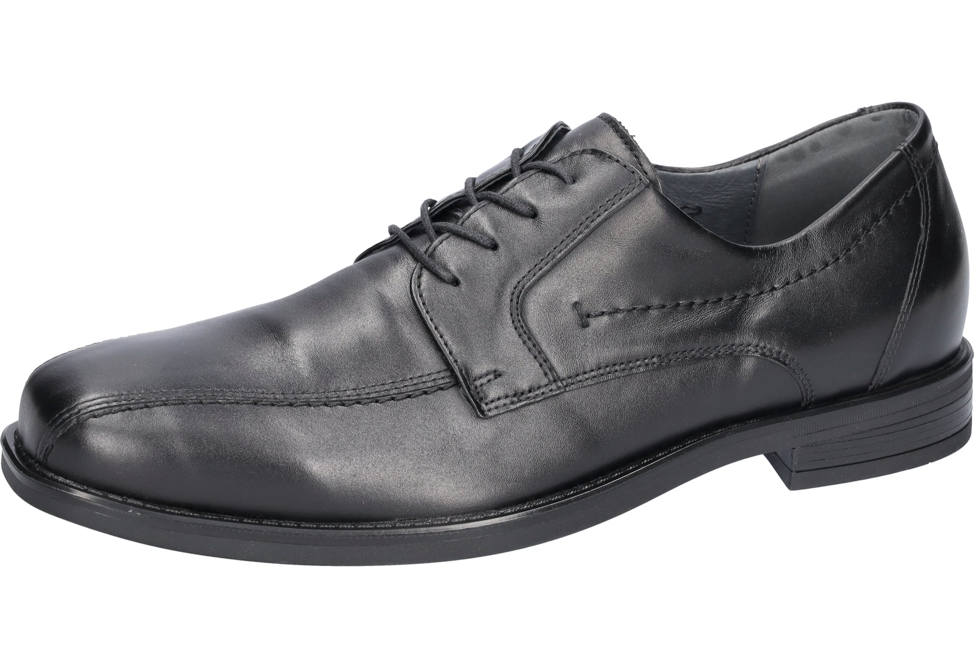 Scarpa stringata 'Henry' da uomo a vestibilità ampia (H) - nera