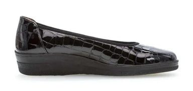 '36.400.97' women's laofer - crocoprint patent Black - Chaplinshoes'36.400.97' women's laofer - crocoprint patent BlackGabor