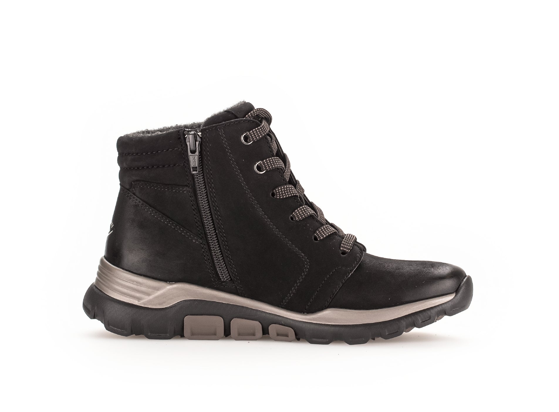 '36.824.47' bota para caminar con cordones y cremallera para mujer - Negro - Chaplinshoes'36.824.47' bota de paseo con cordones y cremallera para mujer - BlackGabor