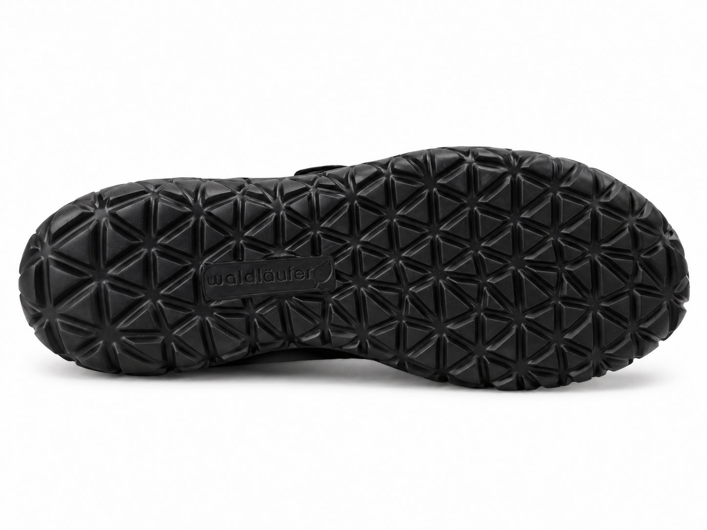 Sapato feminino 'Havy' com tira larga (H) - Preto