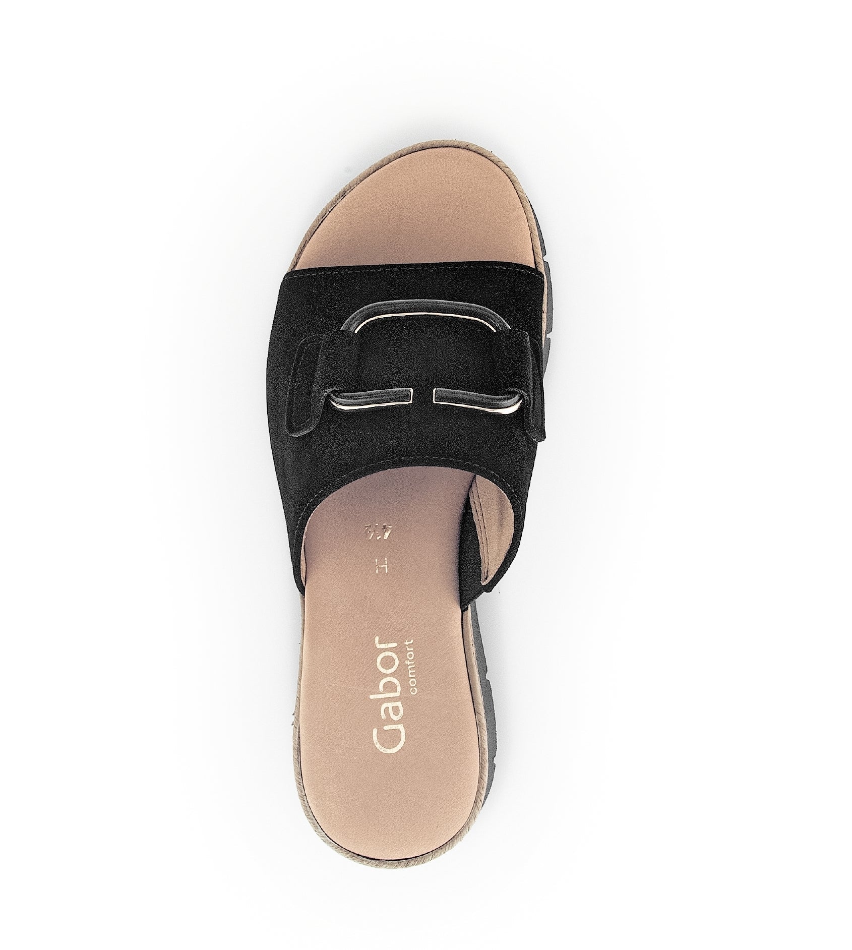 '42.892.47' women's wide fit (H) slides - Black - Chaplinshoes'42.892.47' women's wide fit (H) slides - BlackGabor