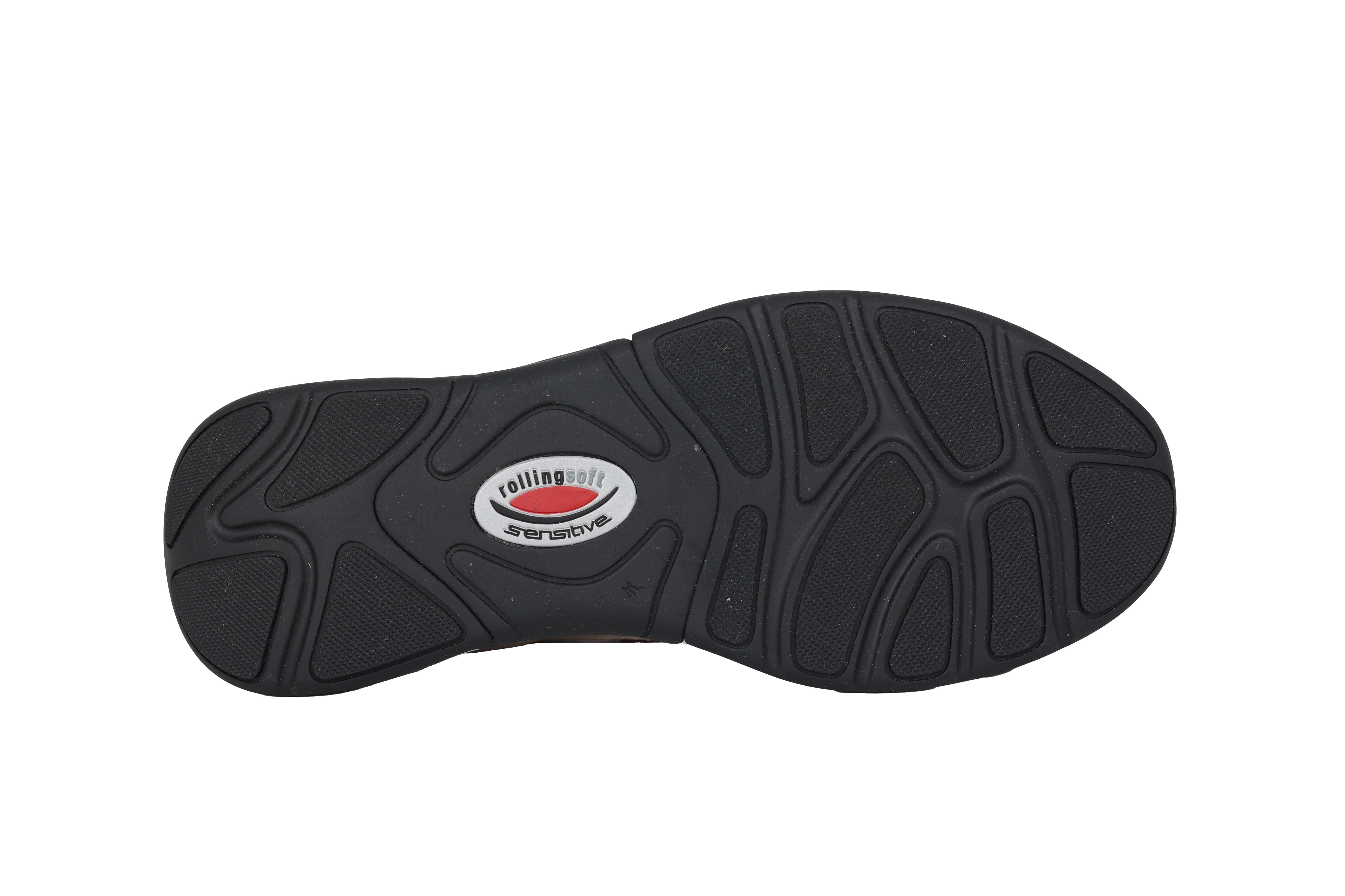 Damskie sznurowane tenisówki na kółkach „46.916.28” – mieszanka czerwono-czarna