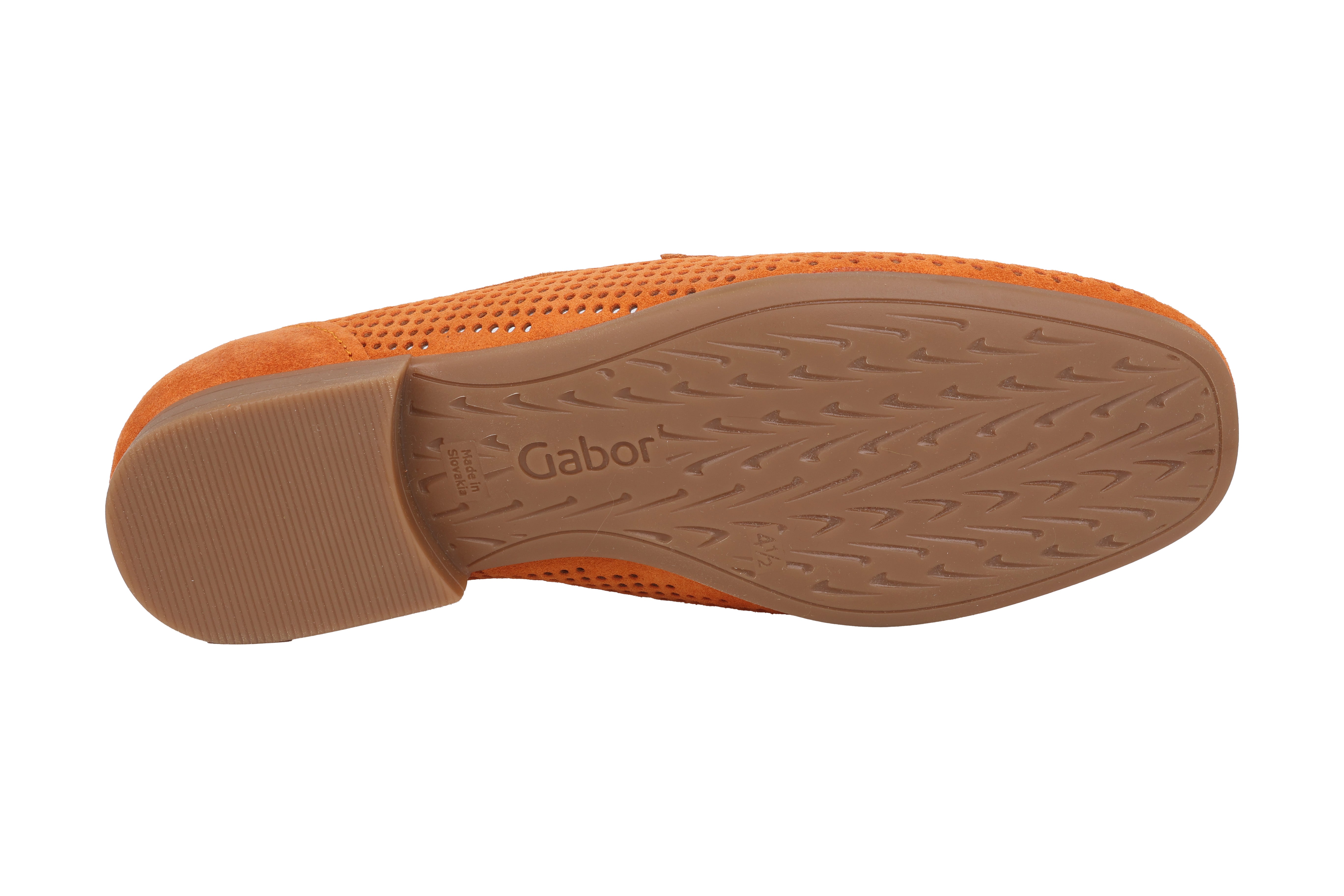 '22.424.31' women's perforated summer loafer - Orange