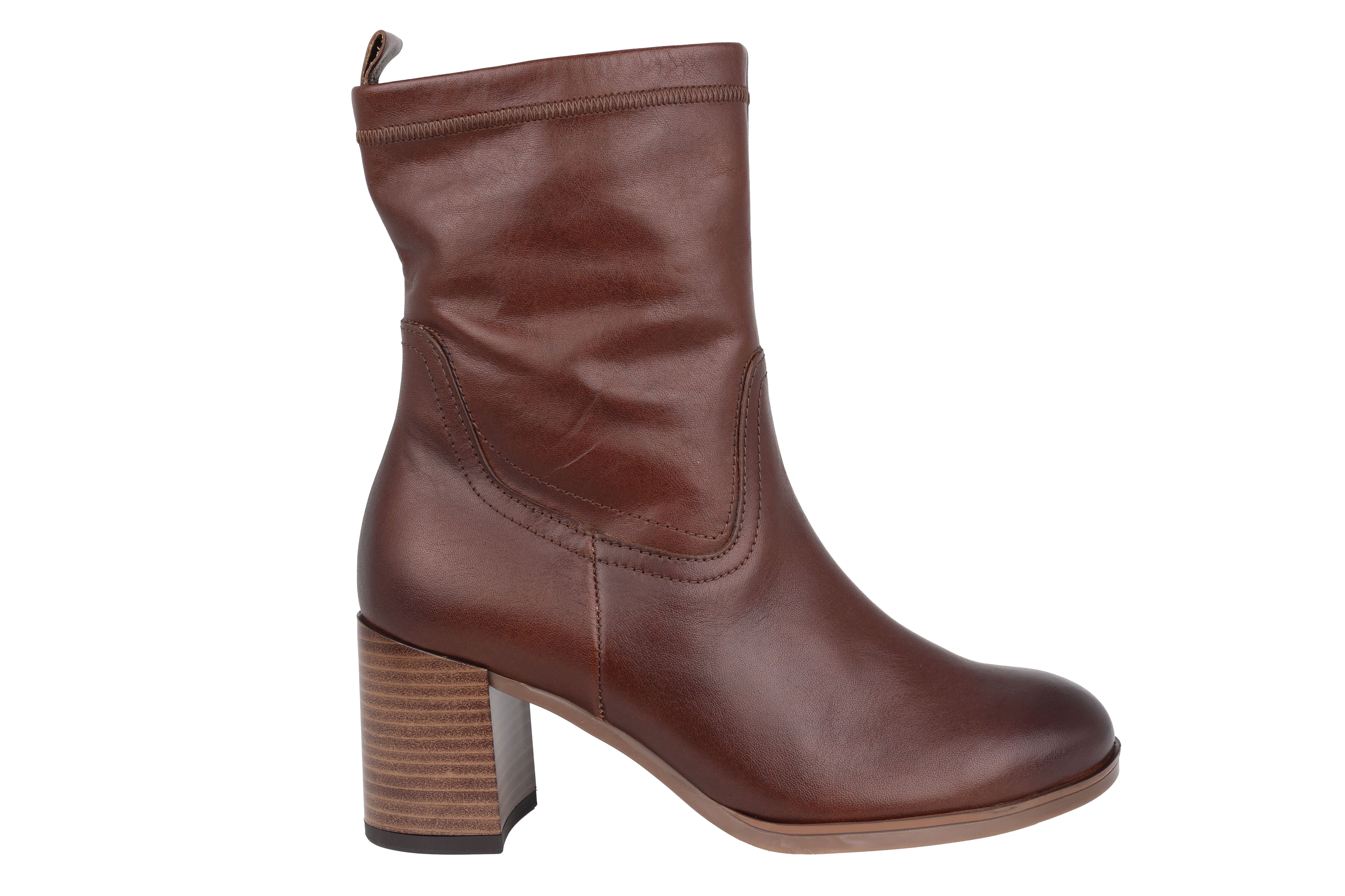 '52.951.55' women's zipper boot - brown