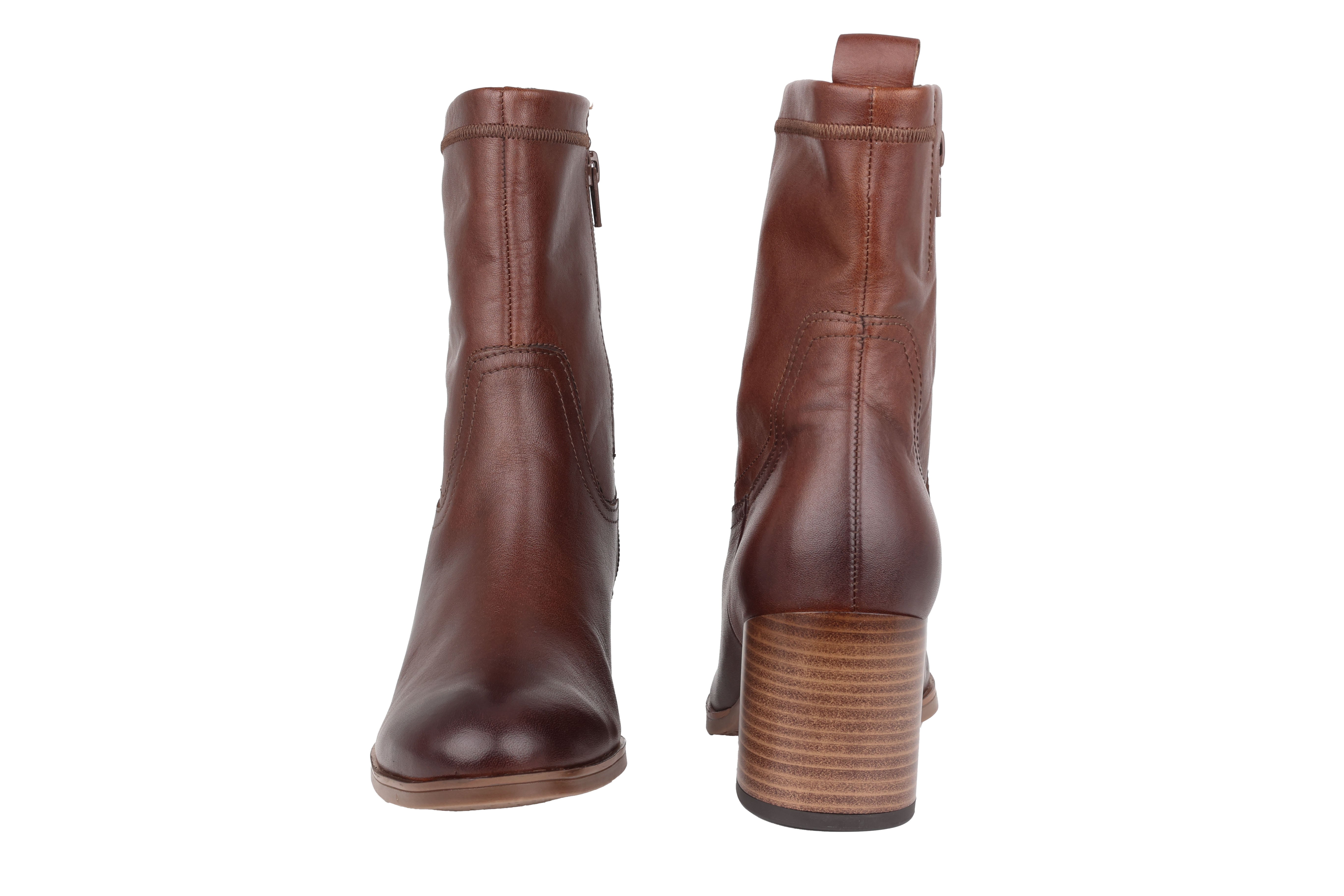 '52.951.55' women's zipper boot - brown