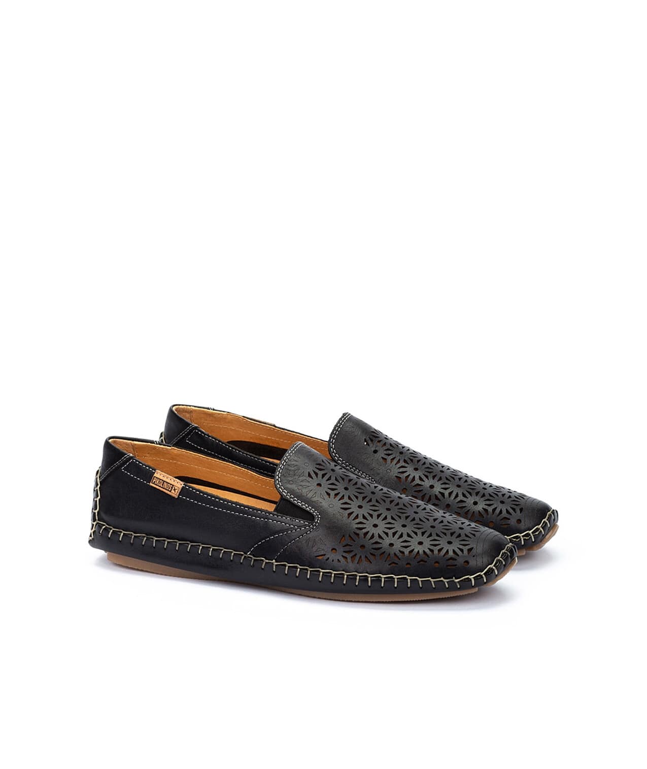 Mocassin perforé femme 'Jerez' - noir