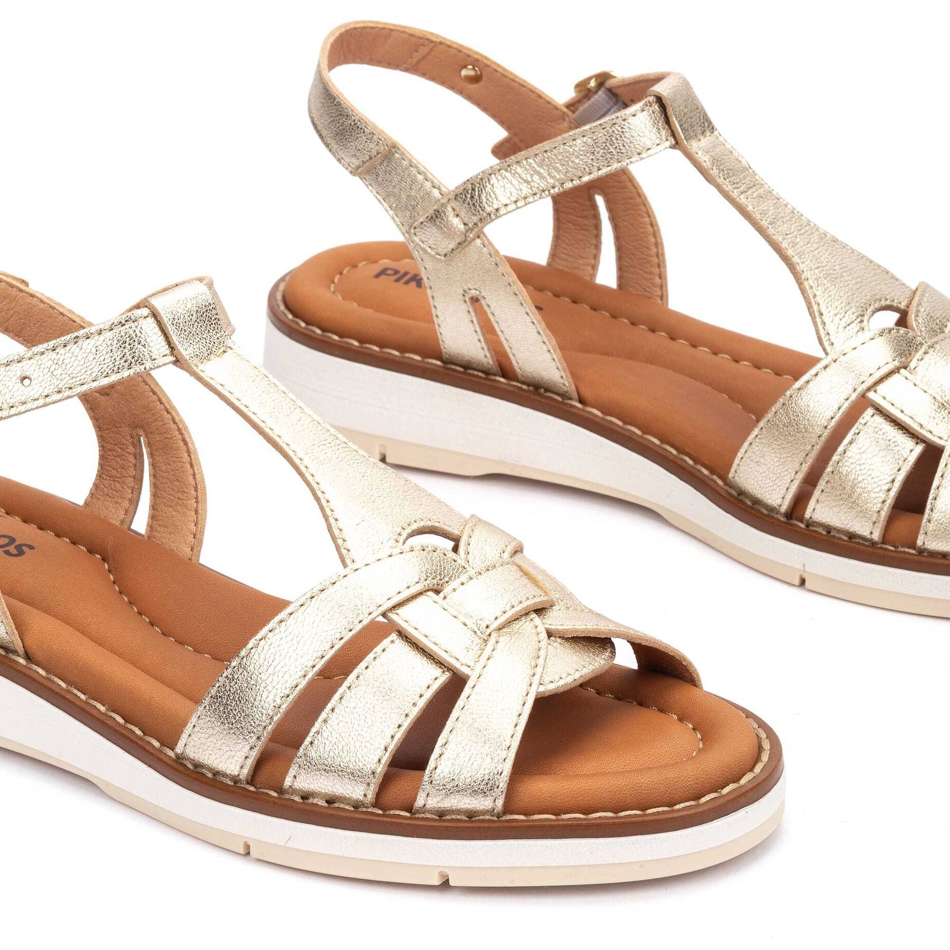 Damessandaal 'Roquetas' - goud