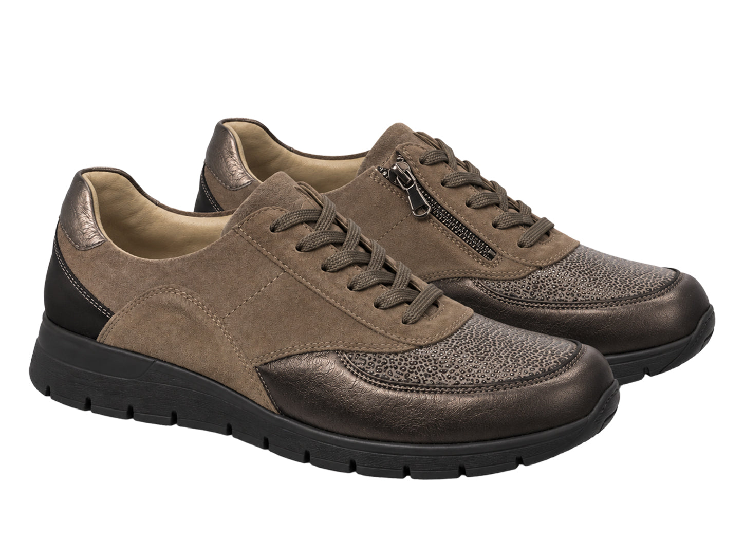 Sneaker da donna "K-Ramona" a calzata molto ampia (K) - grigio
