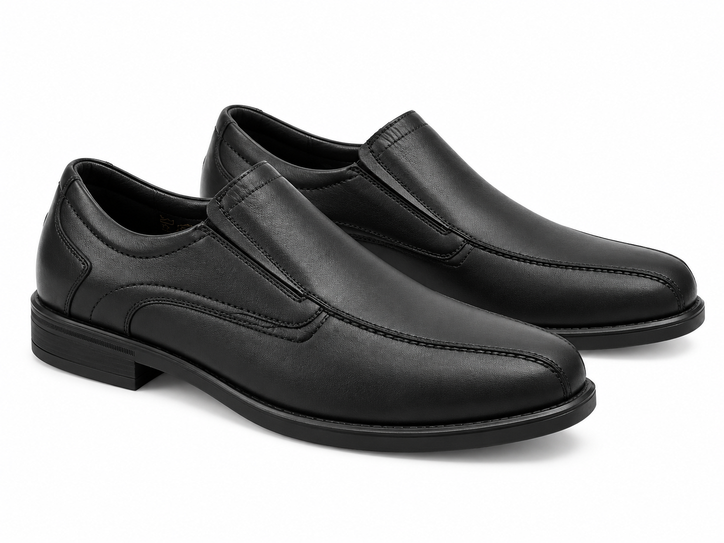 Mocassino slip-on da uomo "Kuno" con vestibilità molto ampia (K) - Nero