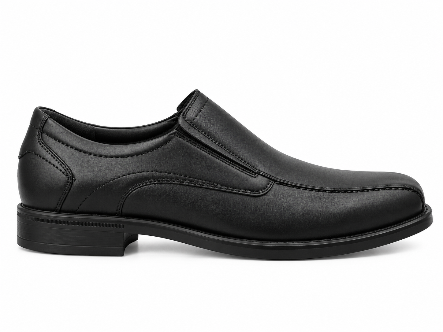 Mocassino slip-on da uomo "Kuno" con vestibilità molto ampia (K) - Nero