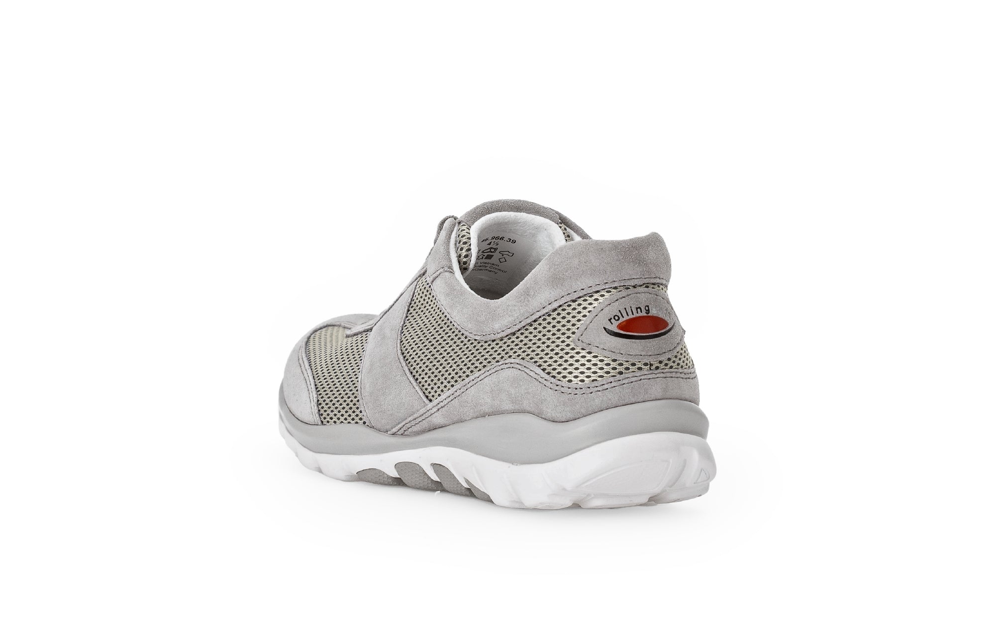 '66.966.39' women's walking rolling perforated shoes - grey