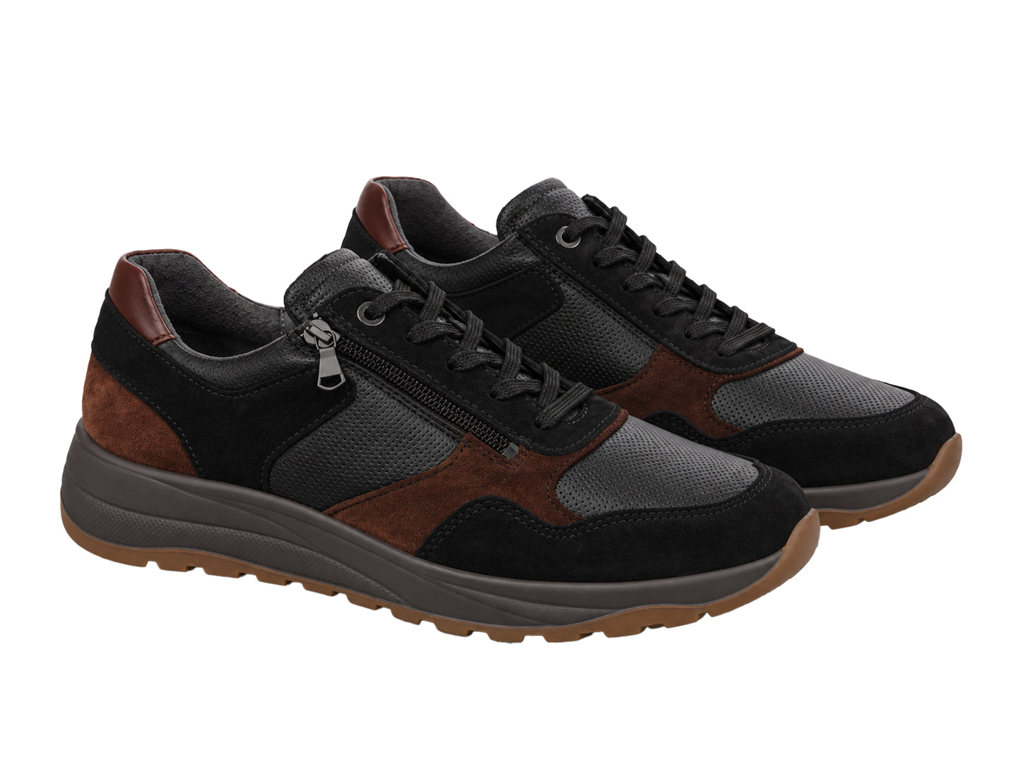 Sneaker da uomo "K-John" con calzata molto ampia (K) - Nera
