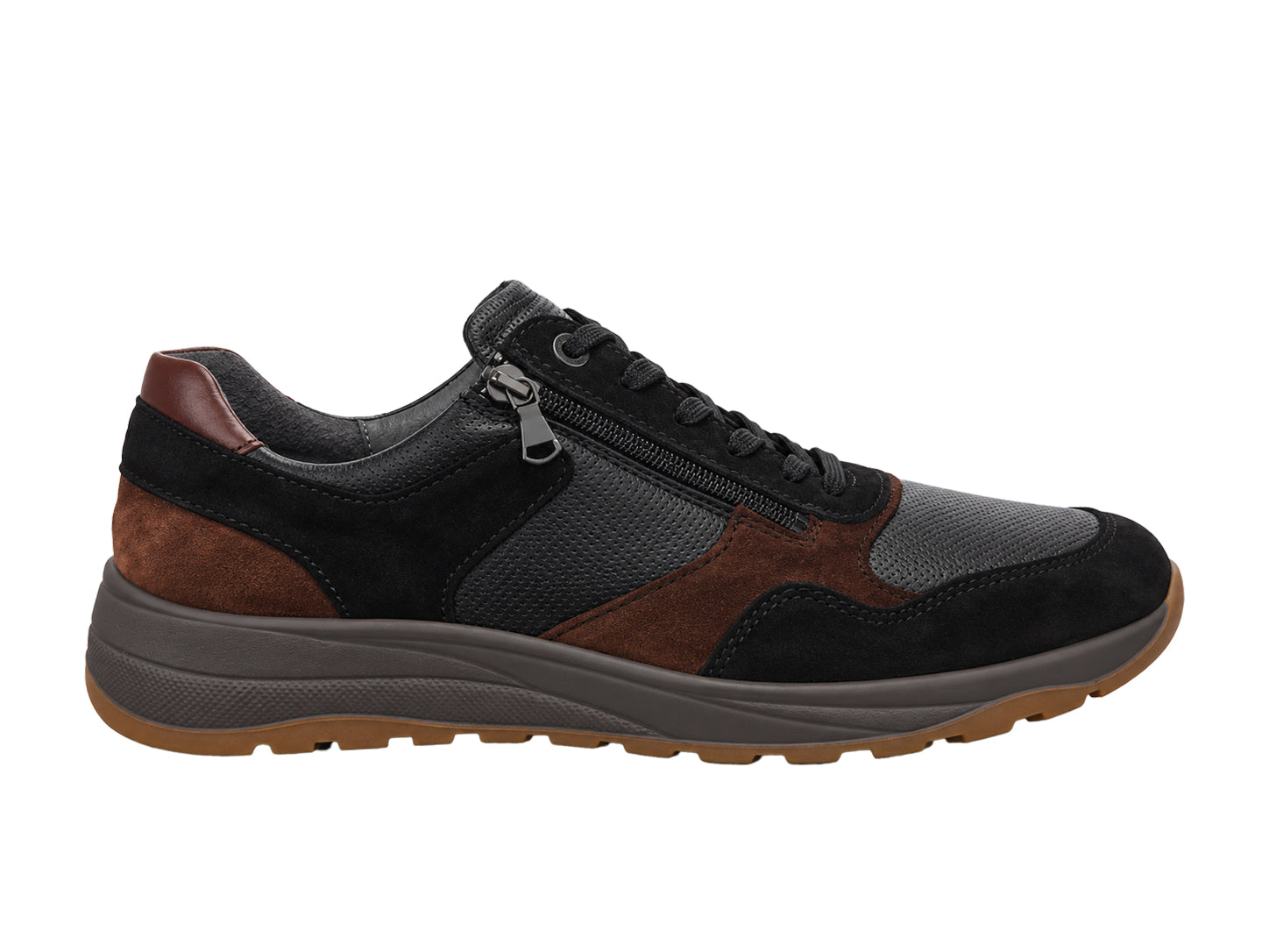 Sneaker da uomo "K-John" con calzata molto ampia (K) - Nera