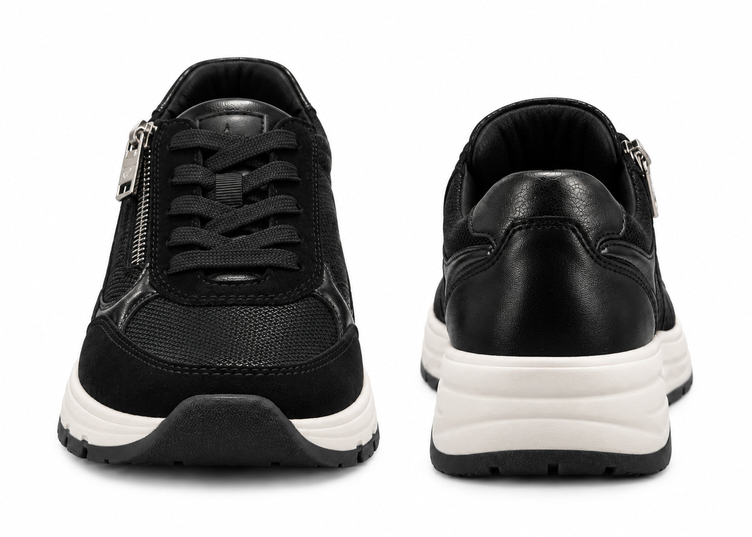Zapatillas deportivas para mujer 'H-Jill' de corte ancho (H) - negro
