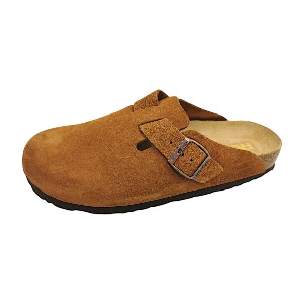 'Alba' women's indoor clog - Brown CUOIO