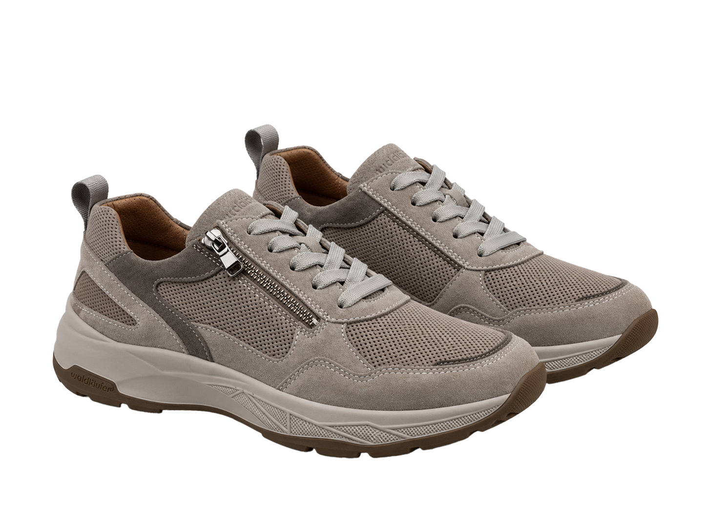 'H-Tom' herrsneaker med bred passform (H) - grå