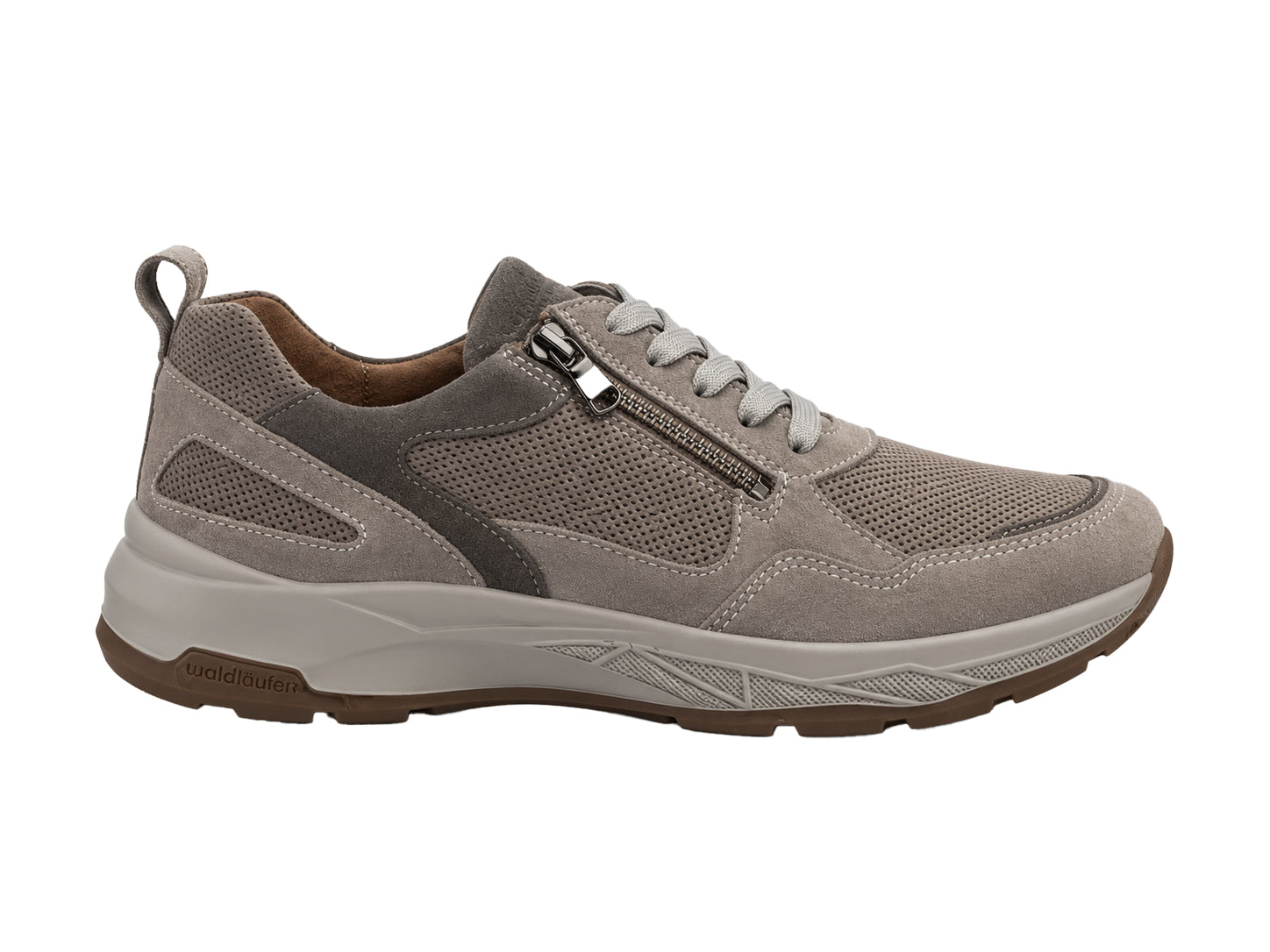 'H-Tom' herrsneaker med bred passform (H) - grå