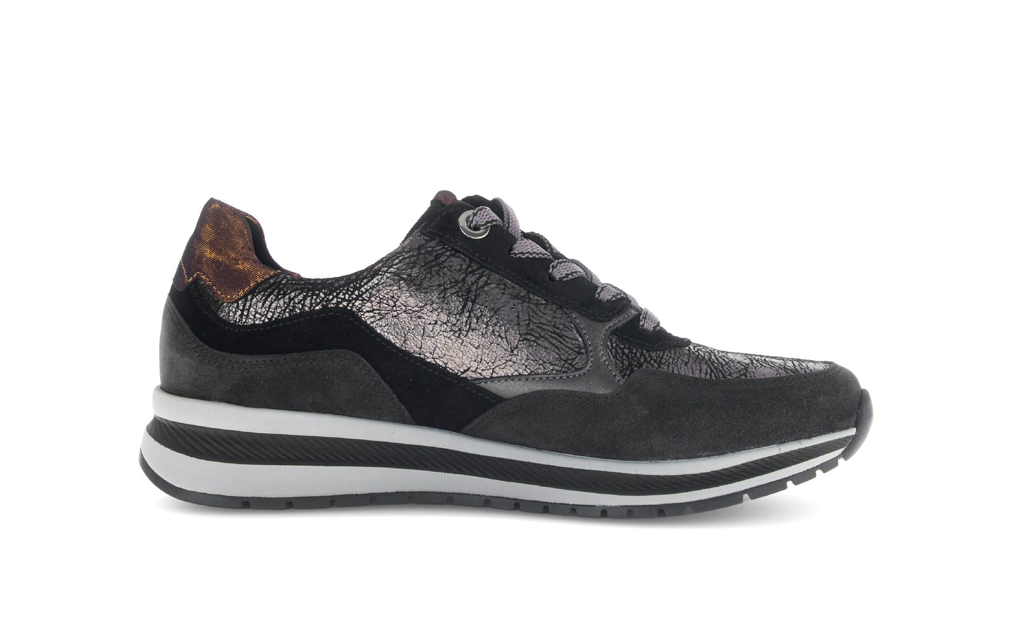 '76.318.67' women's lace-up shoes - black