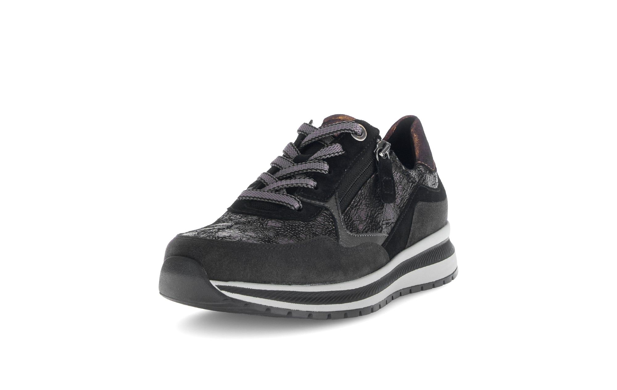 '76.318.67' women's lace-up shoes - black