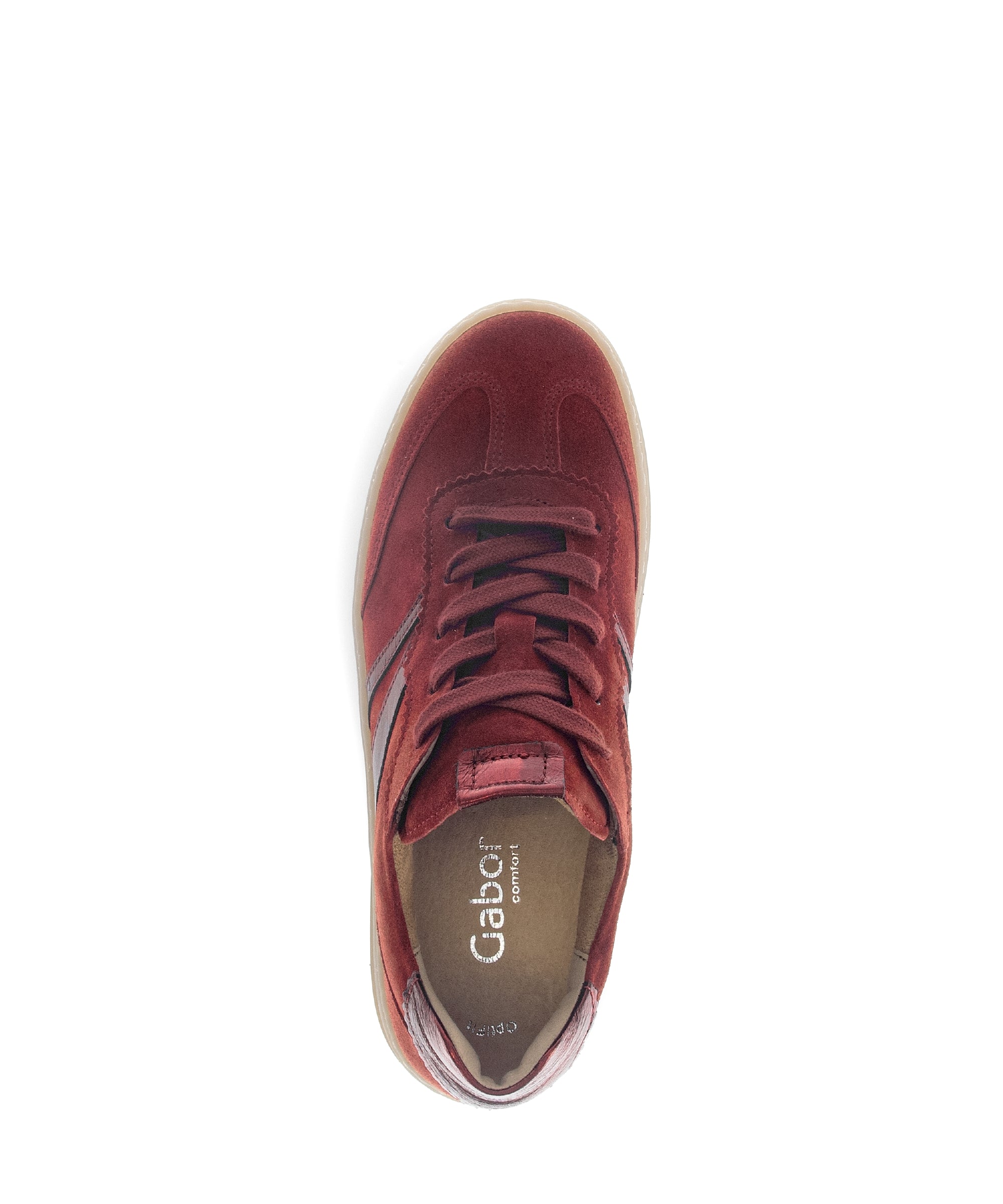 '76.475.48' damsneaker med snörning - Röd