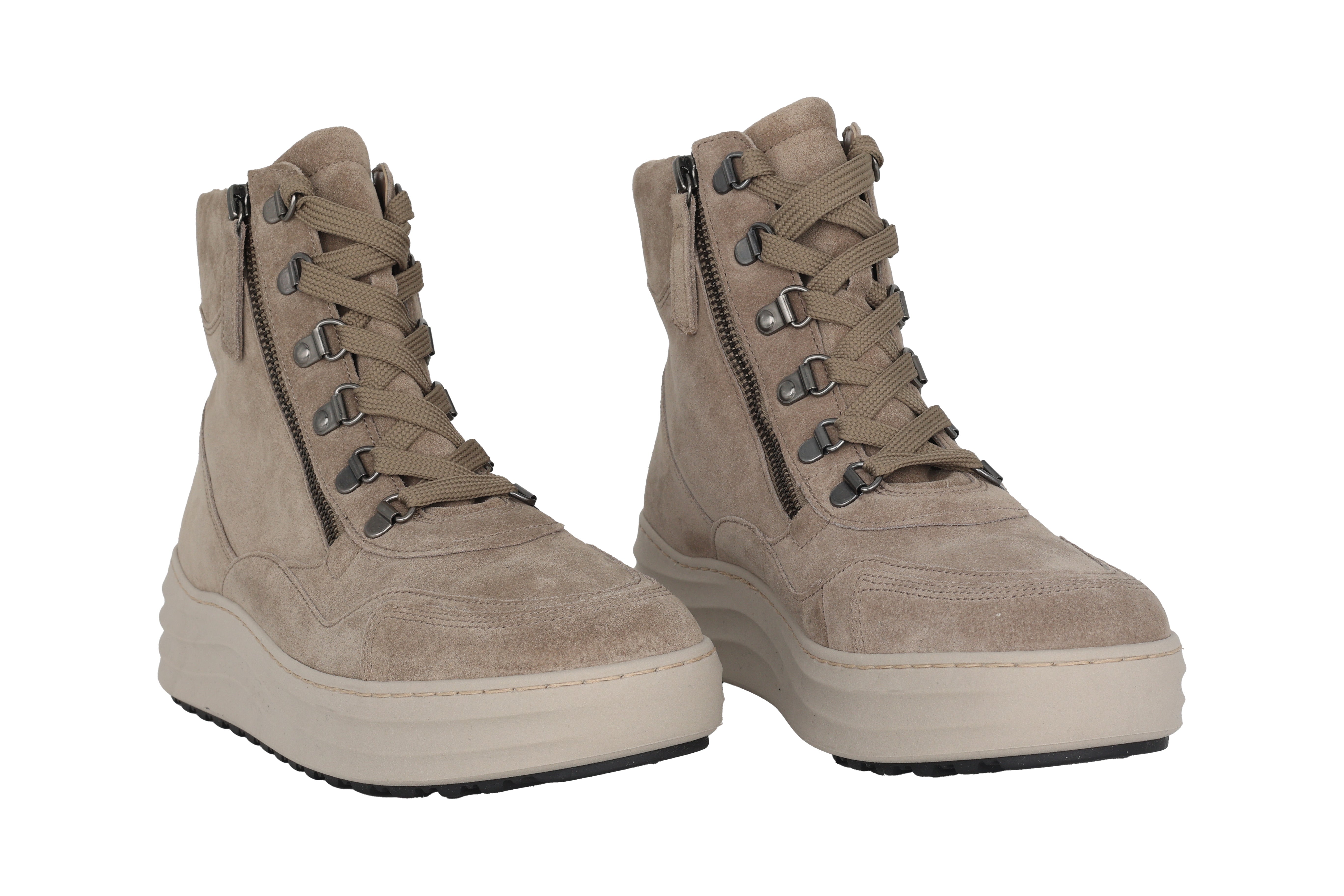 '76.568.39' women's warmlined lace-zip boot - Grey