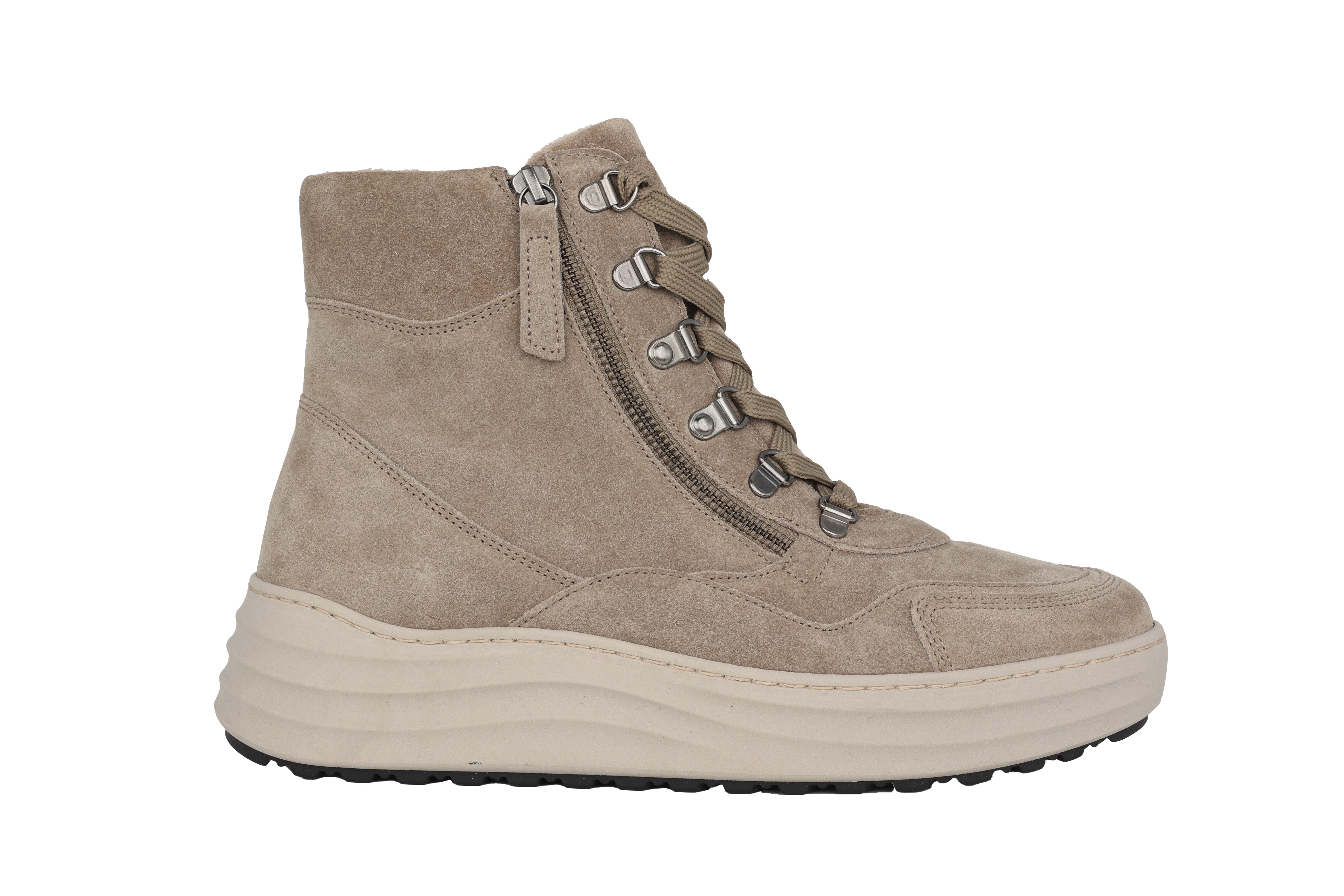 '76.568.39' women's warmlined lace-zip boot - Grey