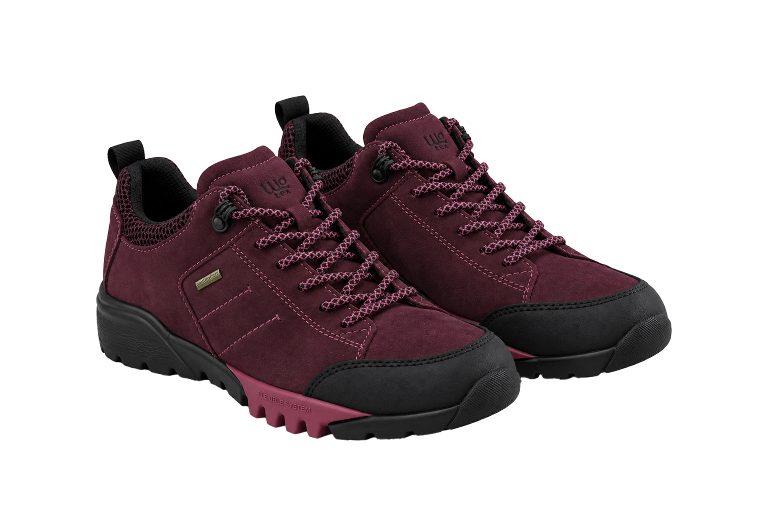 Wasserdichter Wandersneaker „H-Amiata“ für Damen mit weiter Passform (H) – Rot