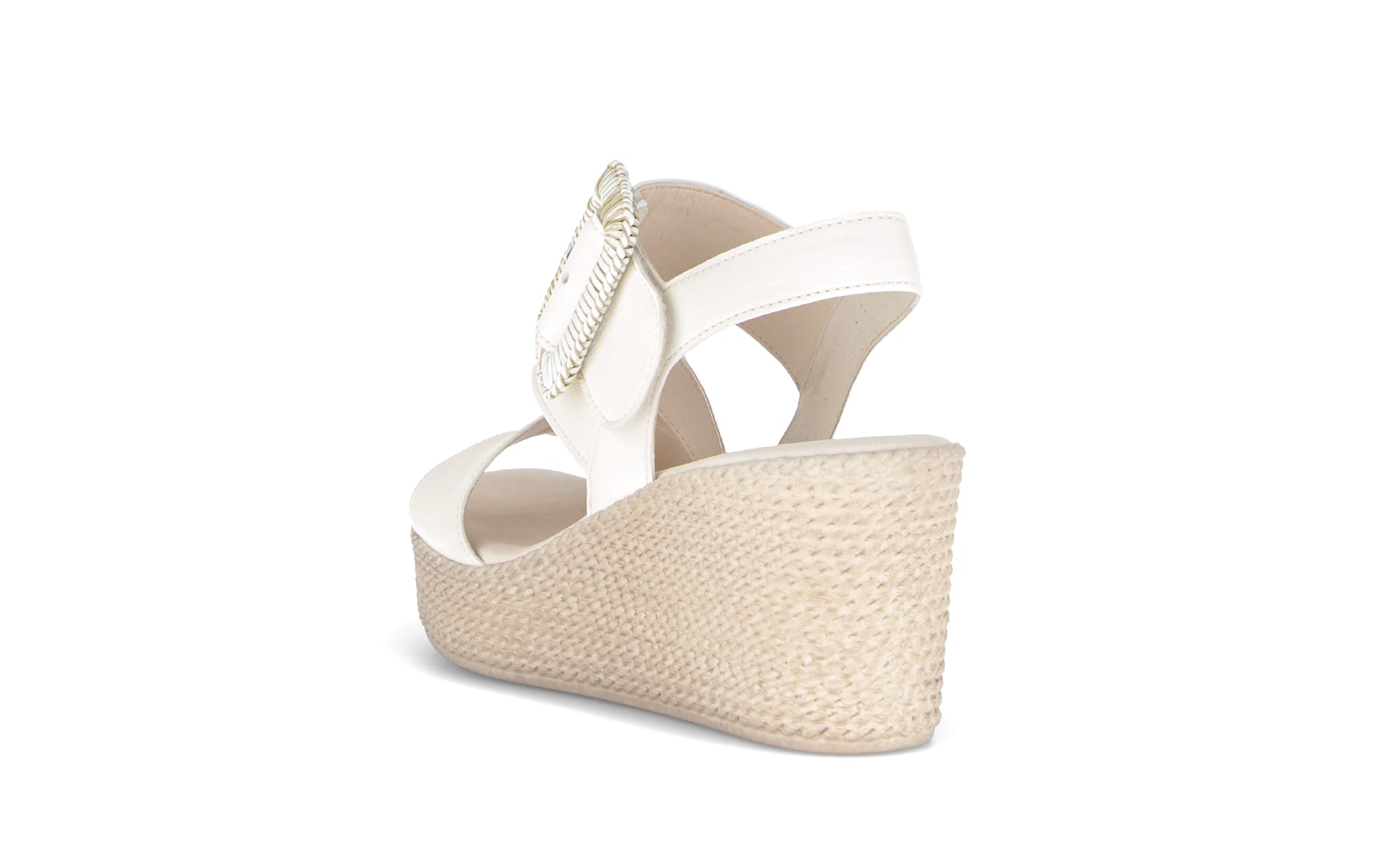 sandalo con zeppa da donna '84.771.20' - bianco