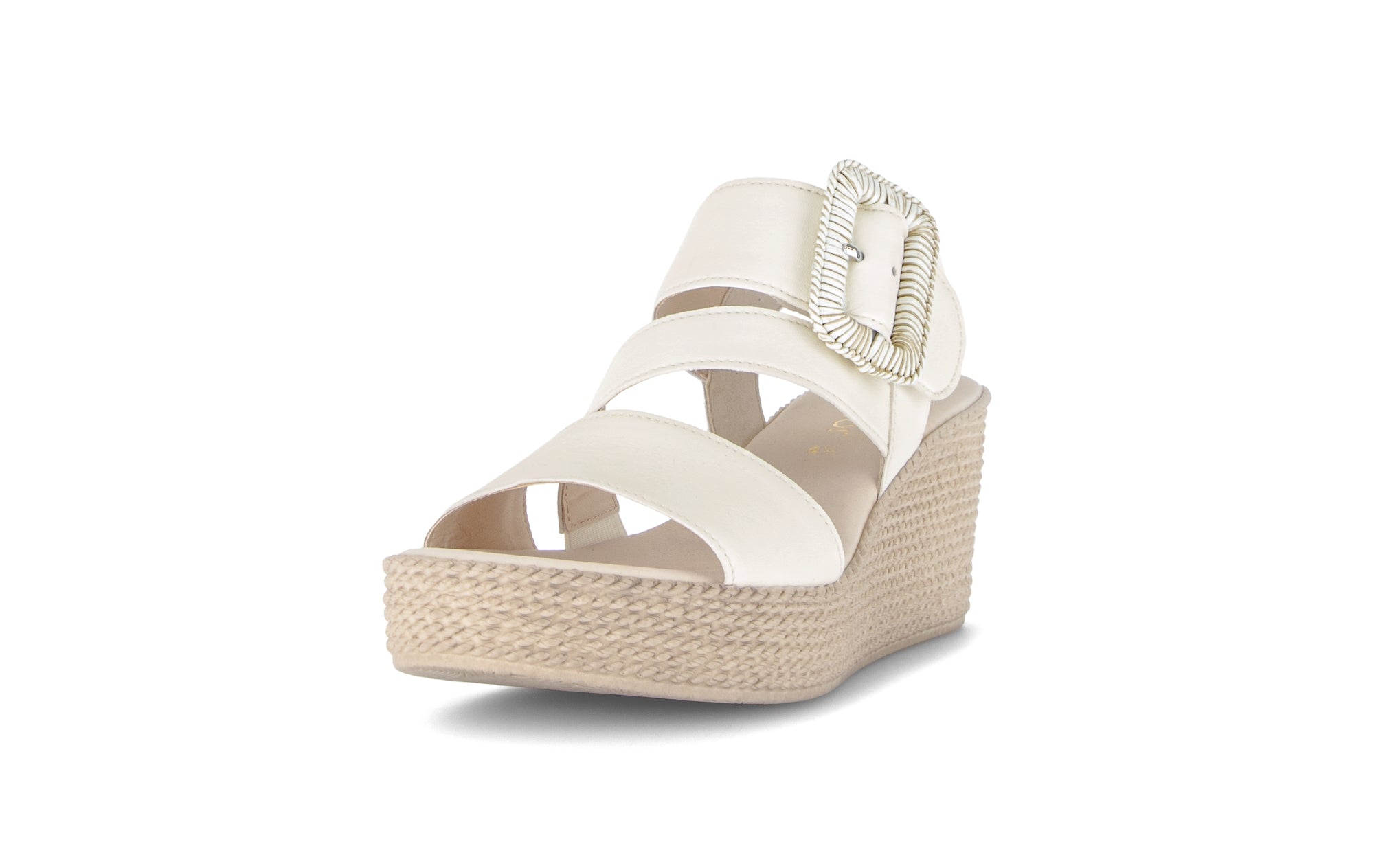 sandalo con zeppa da donna '84.771.20' - bianco