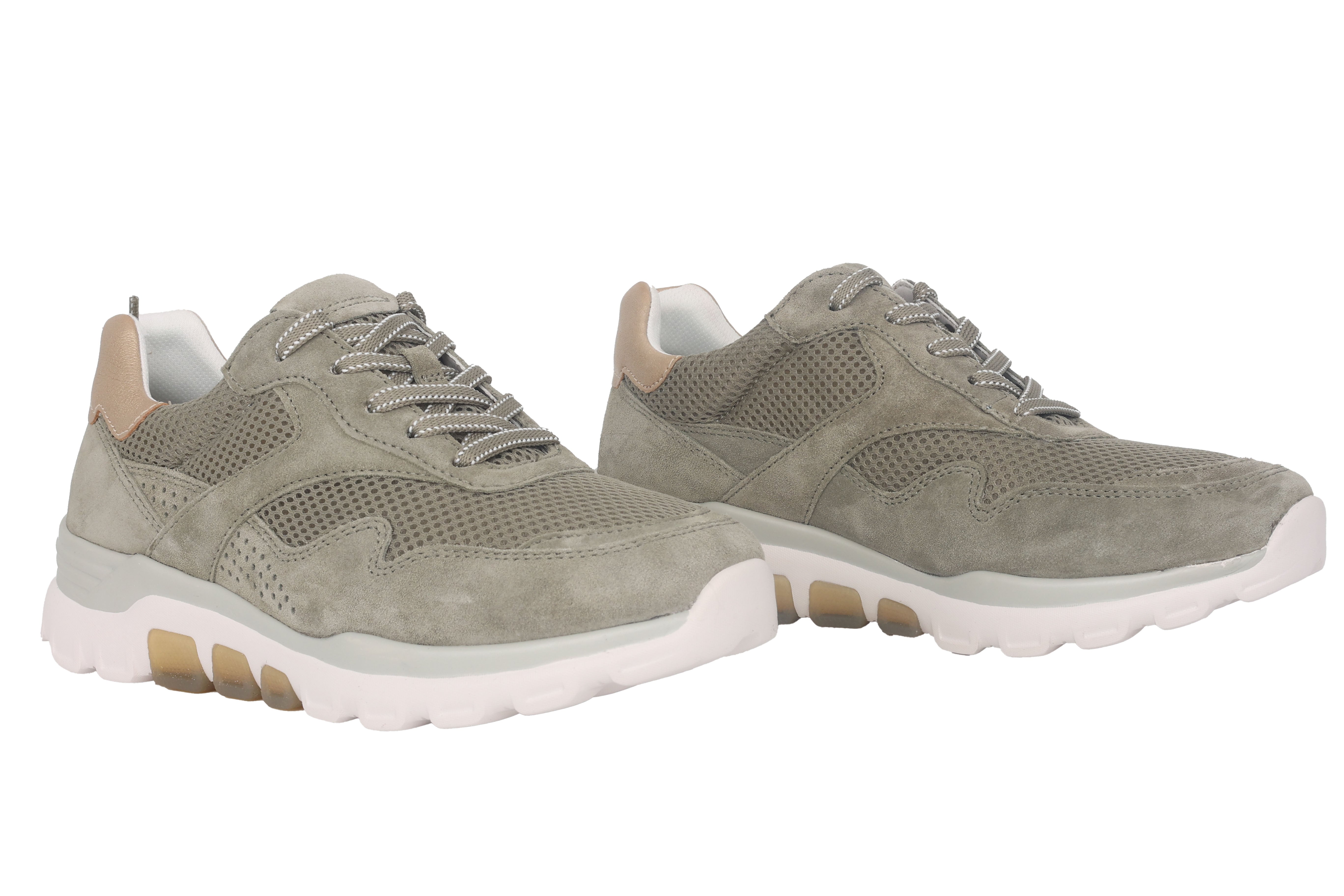 '86.986.34' women's walking rolling lace-up shoe - Green