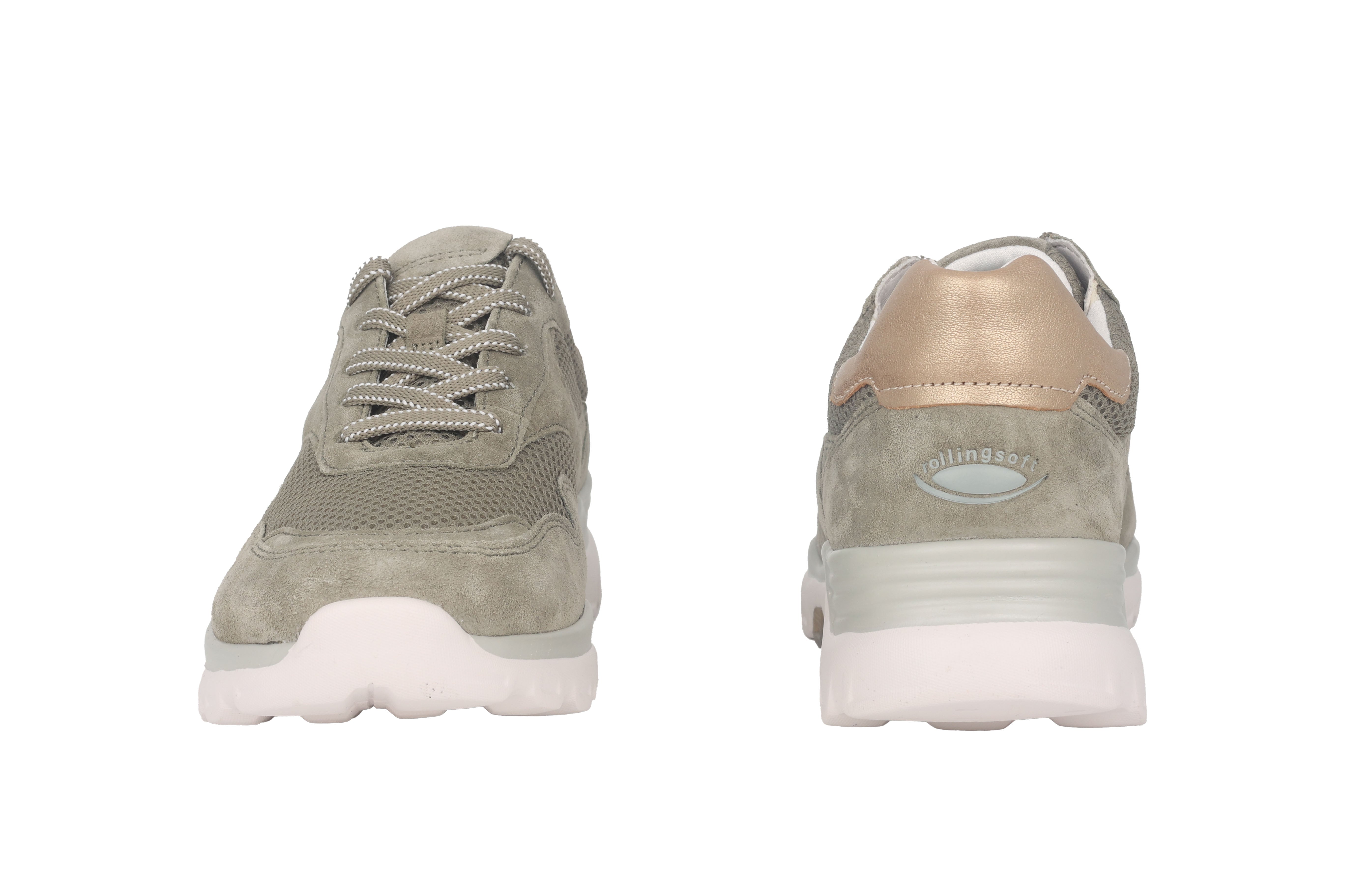 '86.986.34' women's walking rolling lace-up shoe - Green