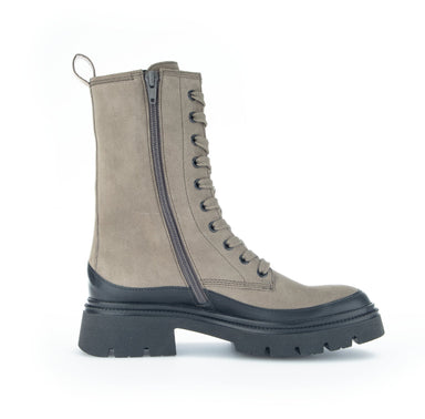 '91.831.11' women's medium long lace - zip boot - Green - Chaplinshoes'91.831.11' women's medium long lace - zip boot - GreenGabor