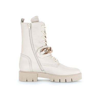 Gabor woman's Boots White leather Chaplinshoes - Main Image