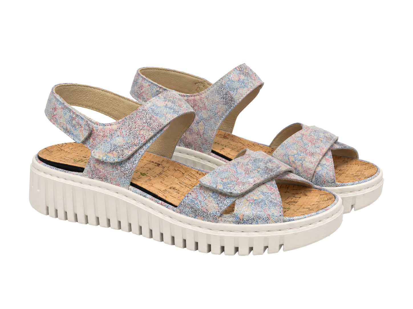 'H-Willow' sandal med bred pasform (H) til kvinder - flerfarvet