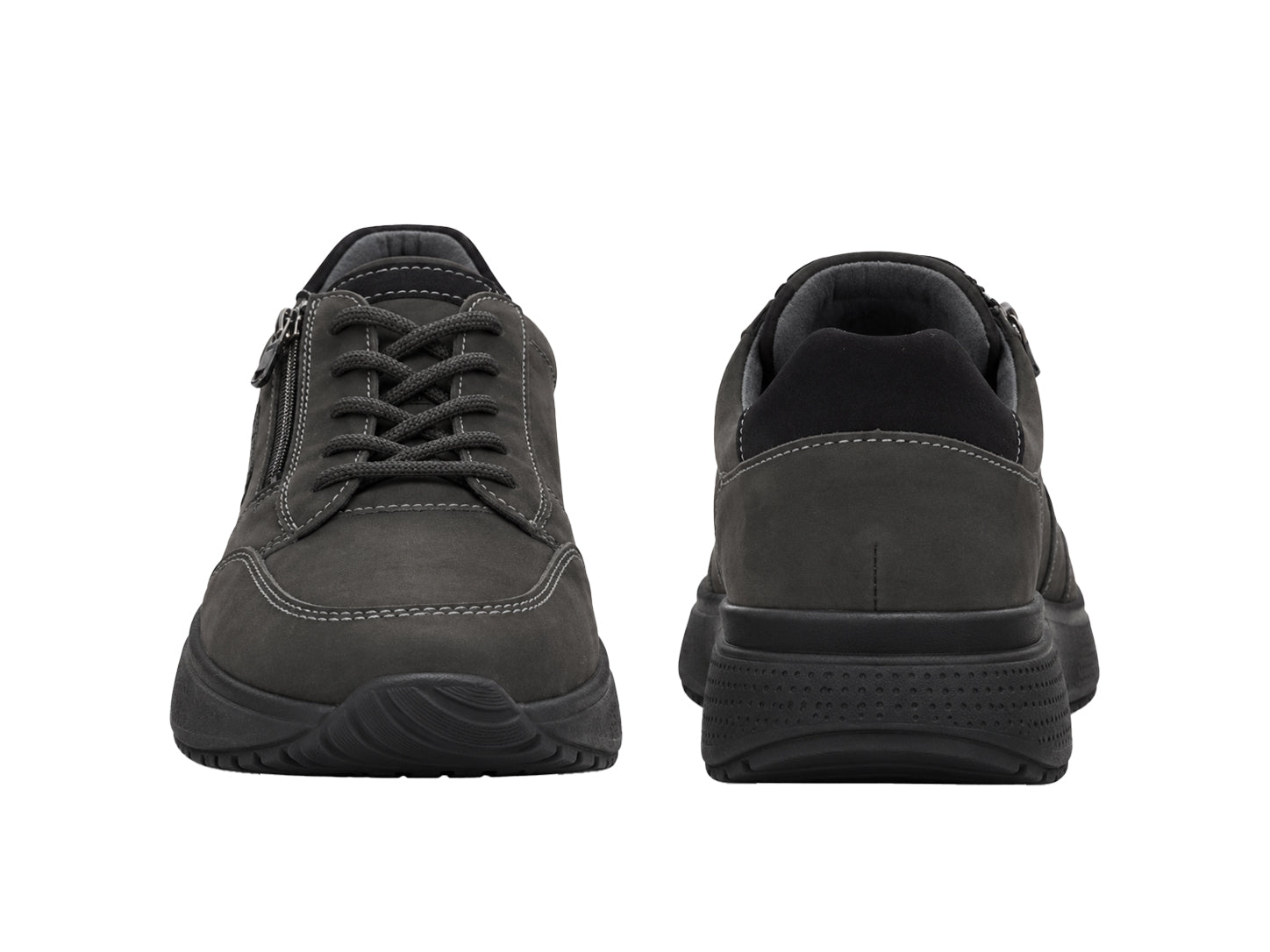 'Heiko' herre sneaker med bred pasform (H) - grå