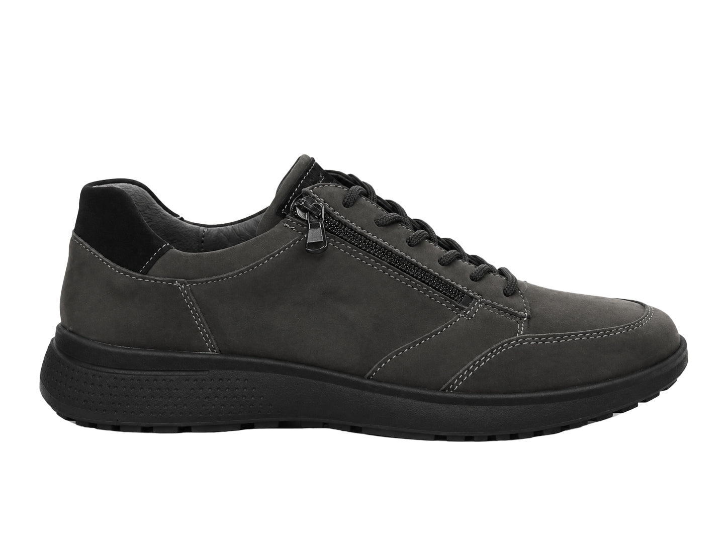 'Heiko' herre sneaker med bred pasform (H) - grå