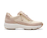 Sneakers donna 'Tivoli Zip' con lacci - zip - beige - ChaplinshoesScarpe da ginnastica da donna con lacci e zip 'Tivoli Zip' - beigeClarks