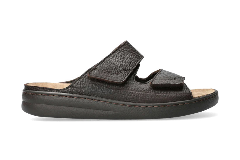 'James' men's ergonomic wide fit (H) sandal - brown