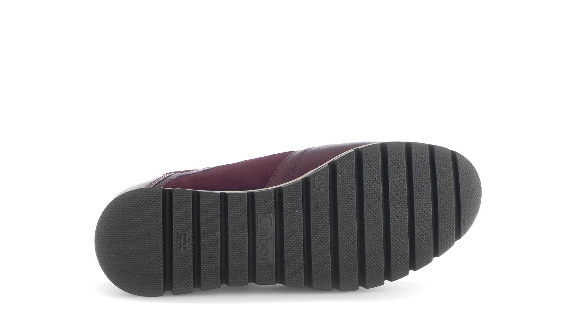 Sneaker da donna con zip e lacci vestibilità ampia '76.438.38' - Viola