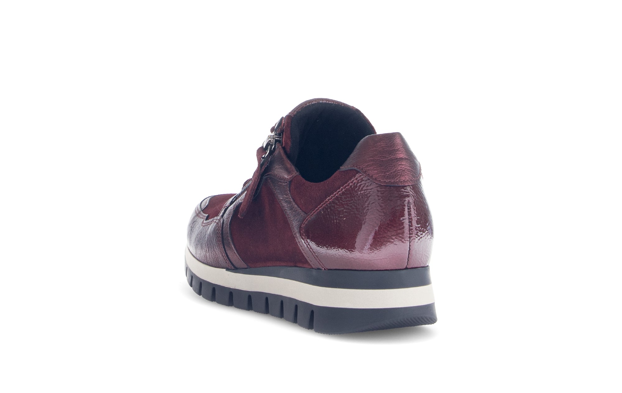 Sneaker da donna con zip e lacci vestibilità ampia '76.438.38' - Viola