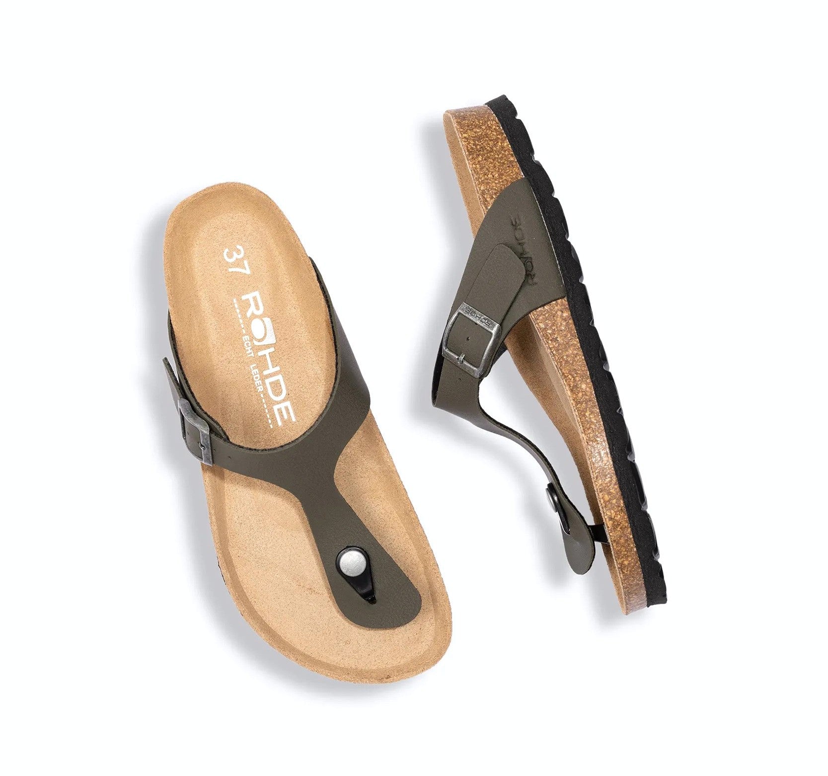 'Alba' women's slide toe sandal - green - Chaplinshoes'Alba' women's slide toe sandal - greenRohde