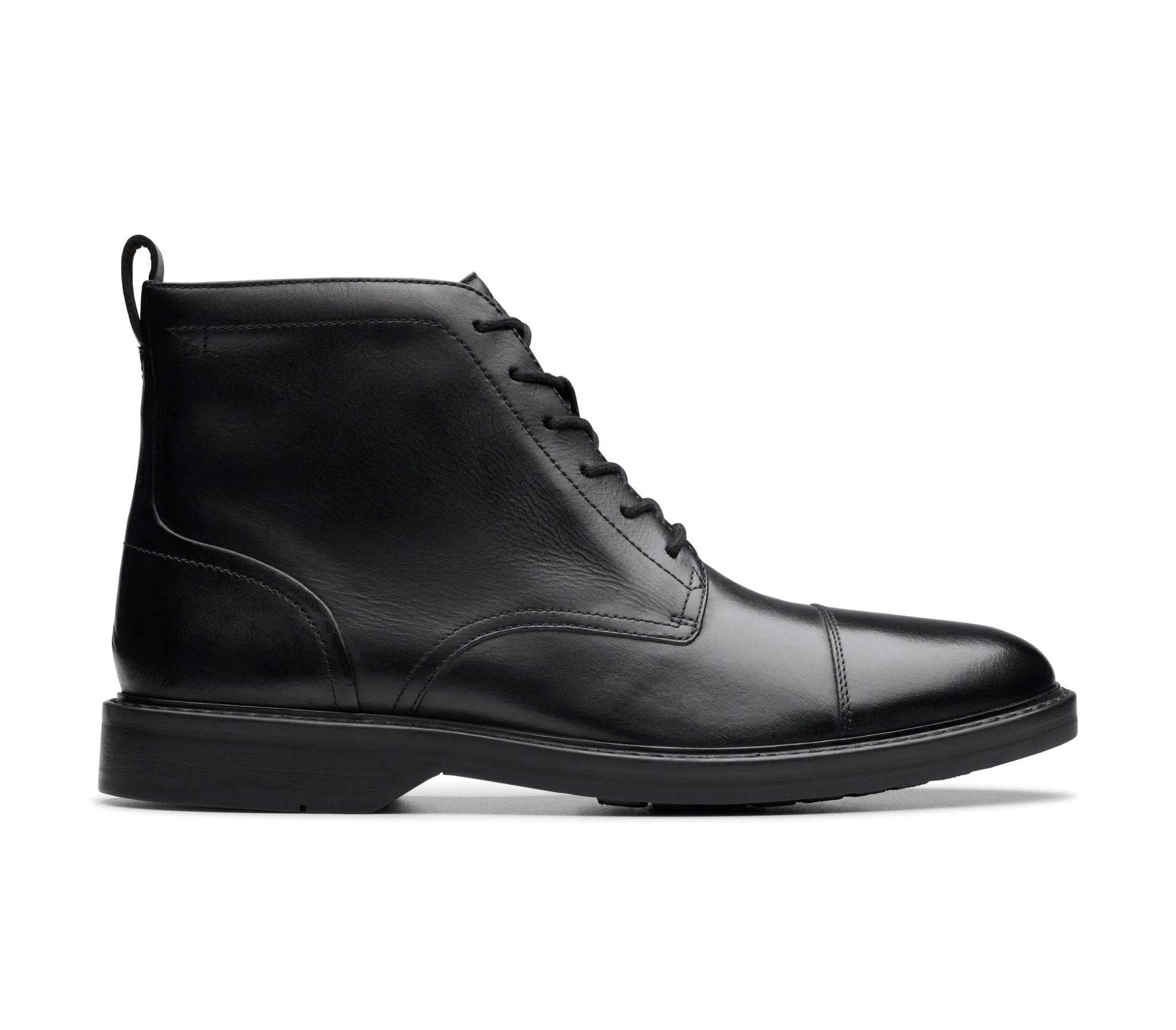 'Aldwin Cap' men's lace-zip boot black