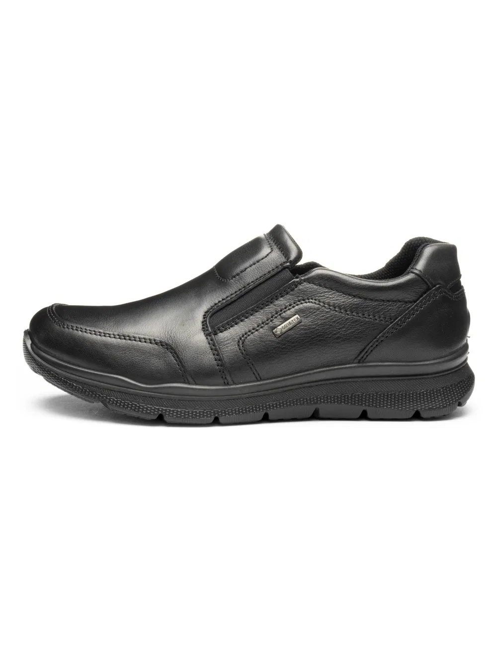 Zapato slip-on impermeable de goretex para hombre 'Benjo' - Negro