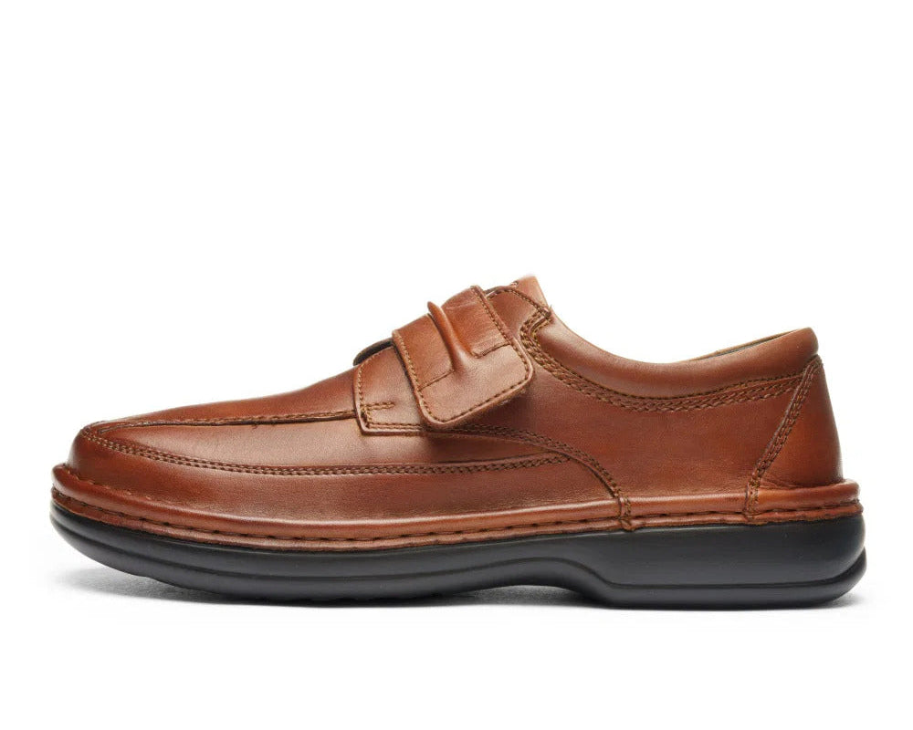'Ben' herresko med meget bred (K) rem - Brun